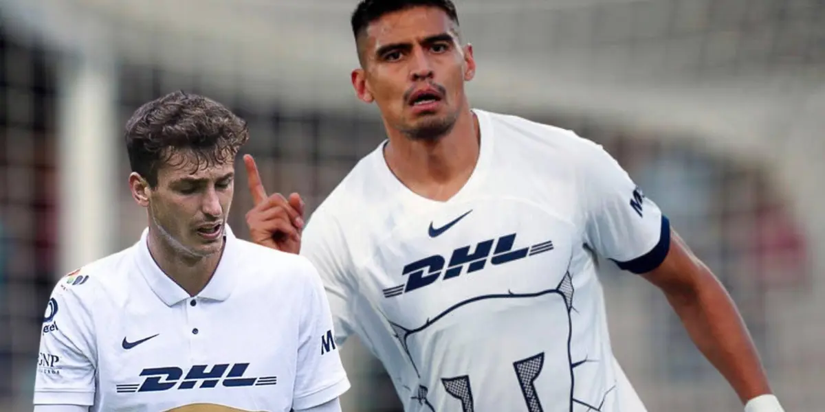 Guillermo Martínez y Juan Ignacio Dinneno en Pumas | Foto: Mexsport