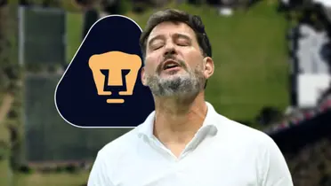 Gustavo Lema dirigiendo a Pumas / Foto: Club Universidad Nacional / Getty Images