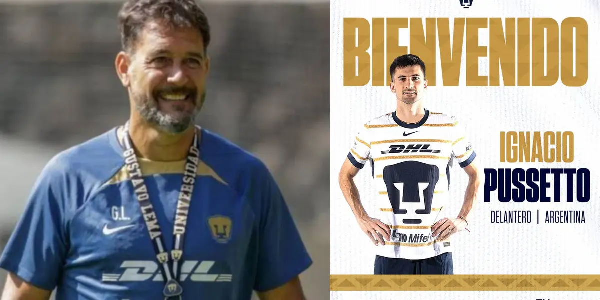 Gustavo Lema e Ignacio Pussetto con Pumas