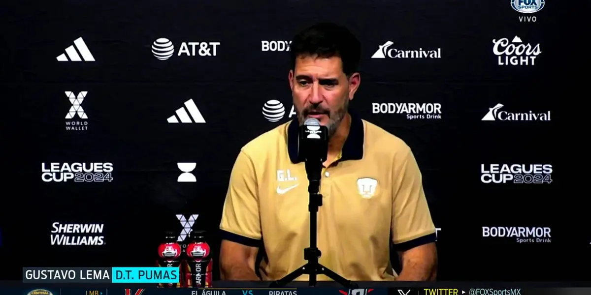 Gustavo Lema en conferencia de prensa | Foto: Captura Fox Sports