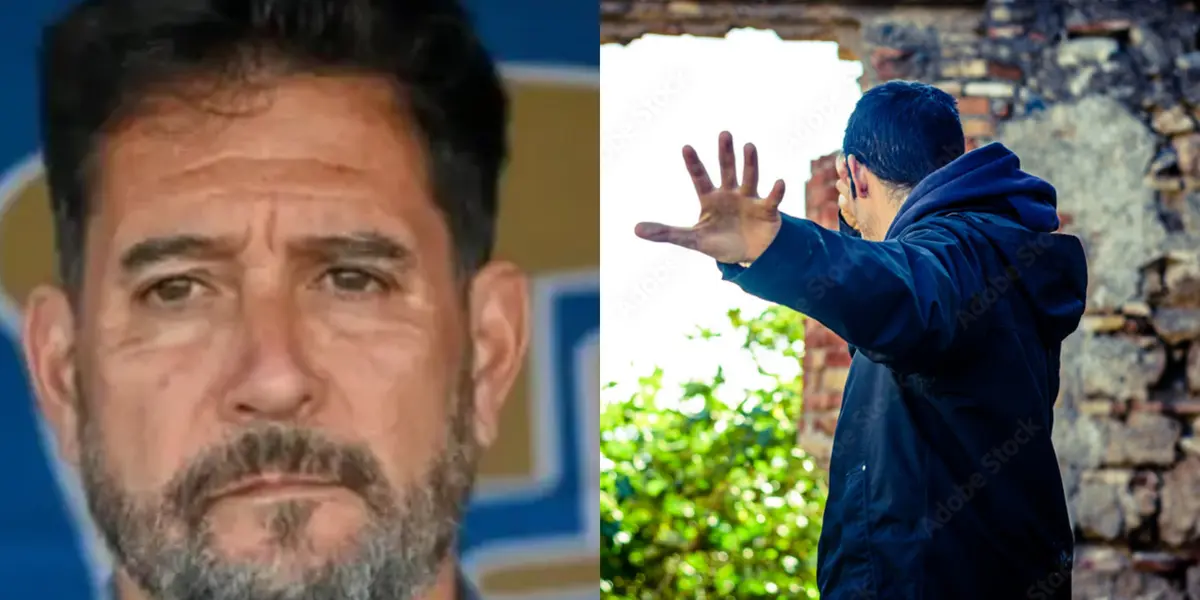 Gustavo Lema en el banco de suplentes, a la derecha, hombre da la espalda (Fuente: Mexsports y Adobe)