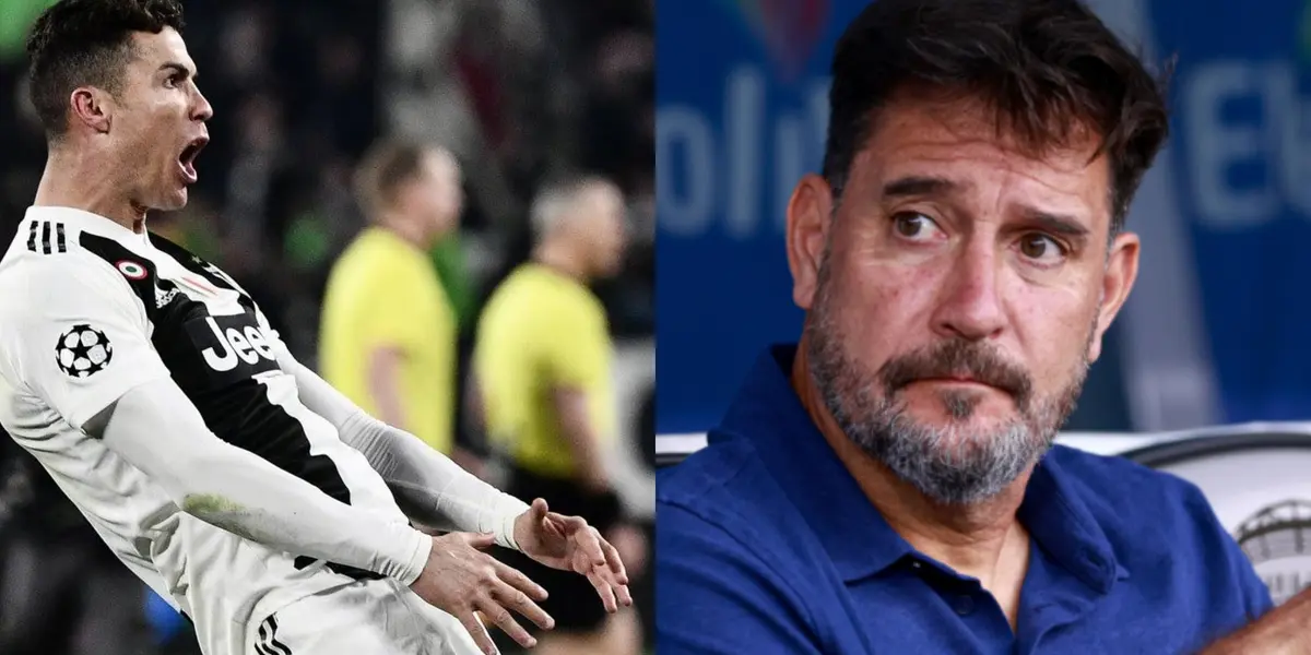 Gustavo Lema preocupado a la derecha, a la izquierda gesto de Cristiano Ronaldo (Fuente: Mexsports)