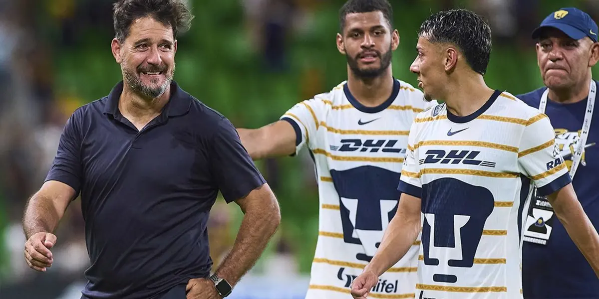 Gustavo Lema saliendo de un partido de los Pumas (Fuente: Mexsports)