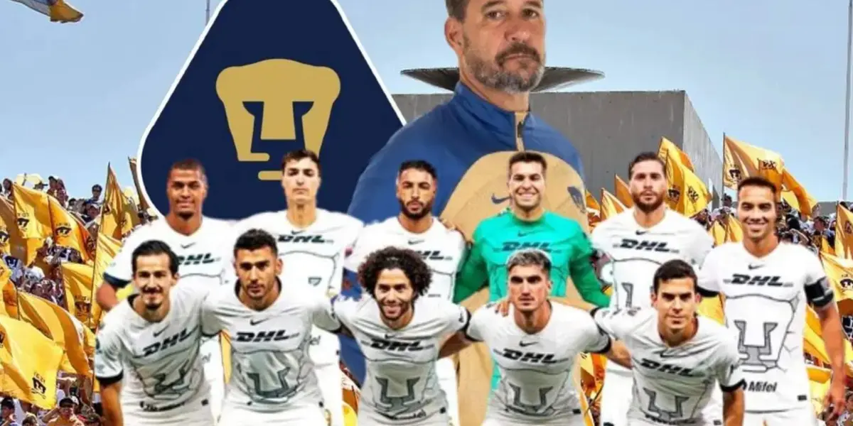 Gustavo Lema y foto oficial de Pumas