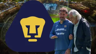 Gustavo Lema y Miguel Mejía Barón en Ciudad Universitaria | Foto: Mexsport y IG UNAM