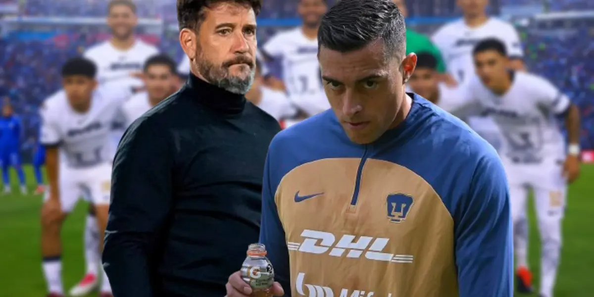 Gustavo Lema y Rogelio Funes Mori / Foto: Pumas MX