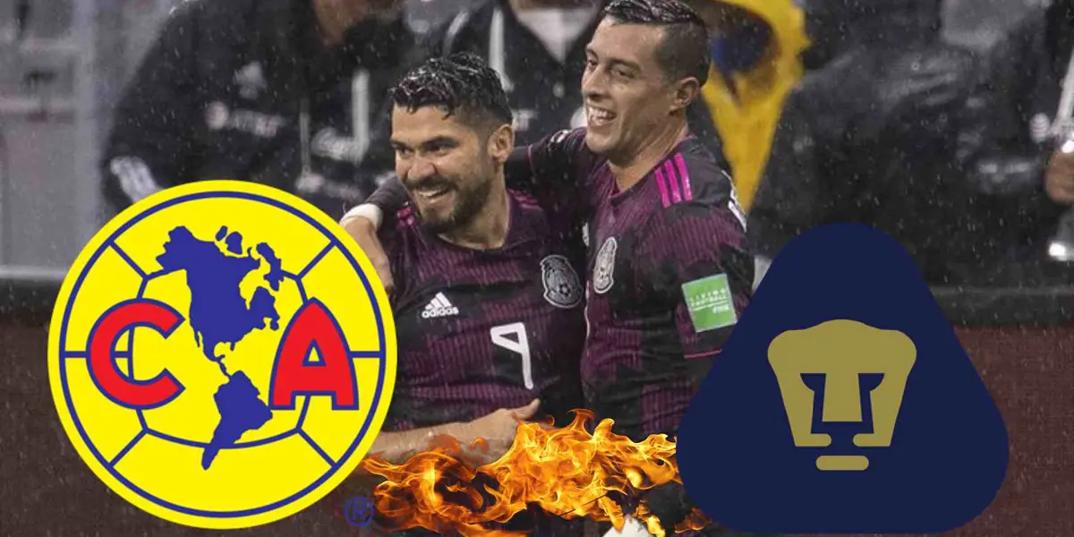 Henry Martin y Rogelio Funes Mori en Selección Mexicana