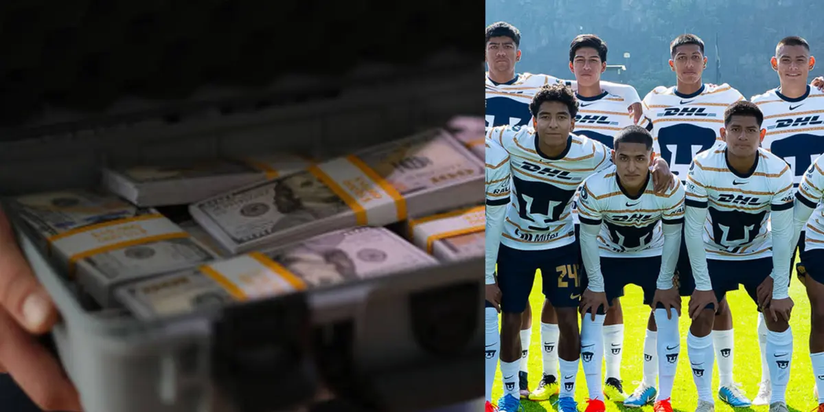 Hombre con dinero, la derecha, jugadores de Pumas (Fuente: I stock y Pumas)
