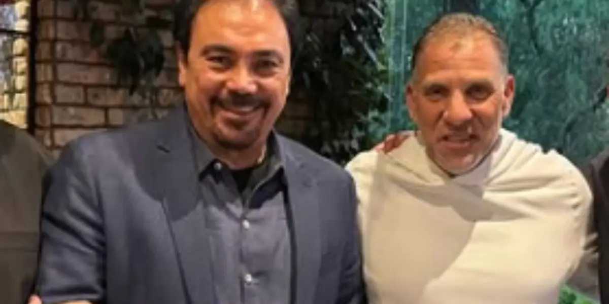 Hugo Sánchez e una reunión con Alberto García Aspe (Fuente: IG Alberto García Aspe)