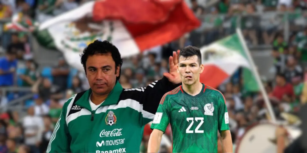 Hugo Sánchez, leyenda de Pumas, cuando dirigía a la Selección Mexicana