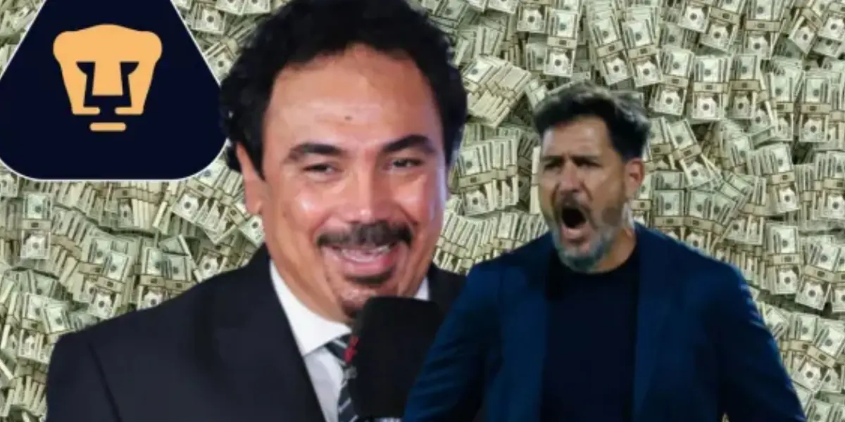 Hugo Sánchez y Gustavo Lema en el combinado de Pumas (Fuente: ESPN)