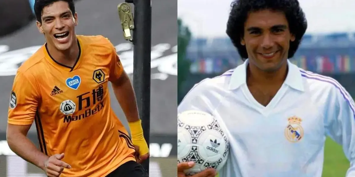 Hugo Sánchez y Raúl Jiménez sonríen para la foto (Fuente: Milenio)