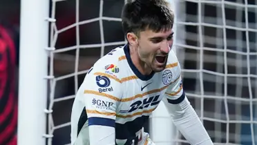Ignacio Pussetto festeja gol con el combinado de Pumas (Fuente: Mexsports)