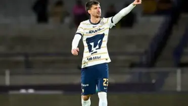 Ignacio Pussetto festeja gol con el cuadro de Pumas (Fuente: Mexsports)