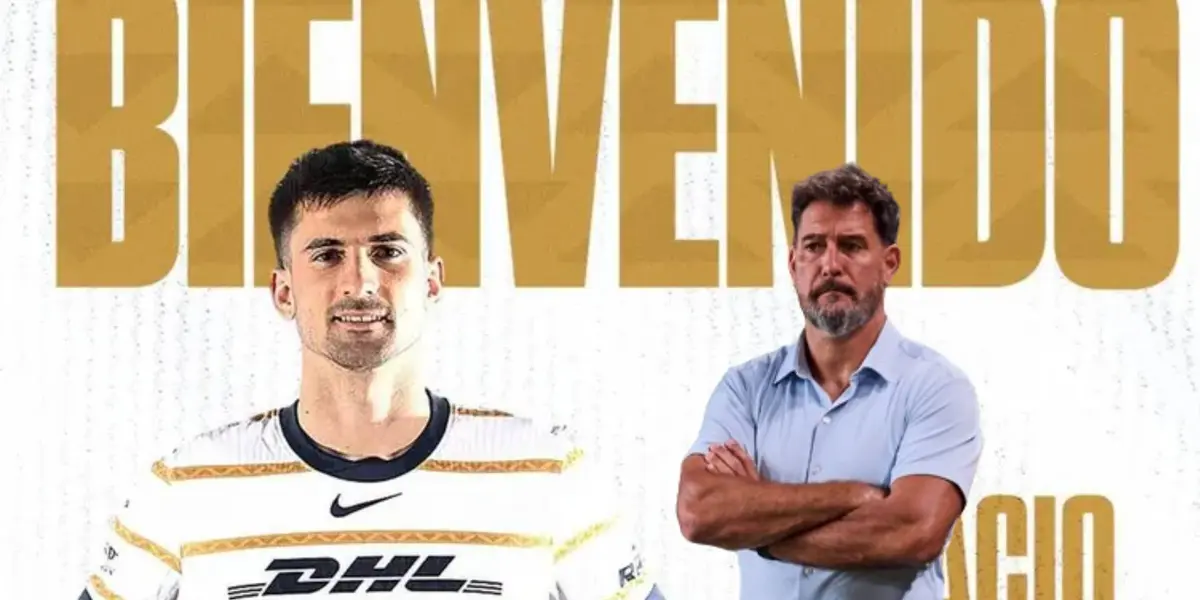 Ignacio Pussetto y Gustavo Lema con Pumas / Foto: Pumas y Esto