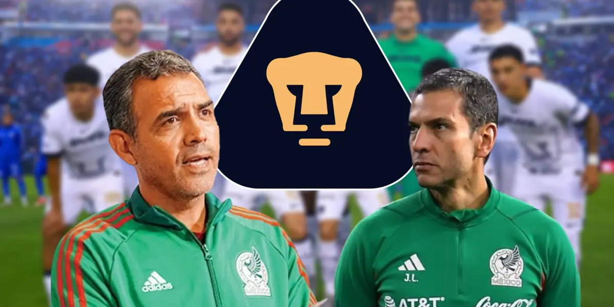 Jaime Lozano y Ricardo Cadena / Foto: Pumas MX