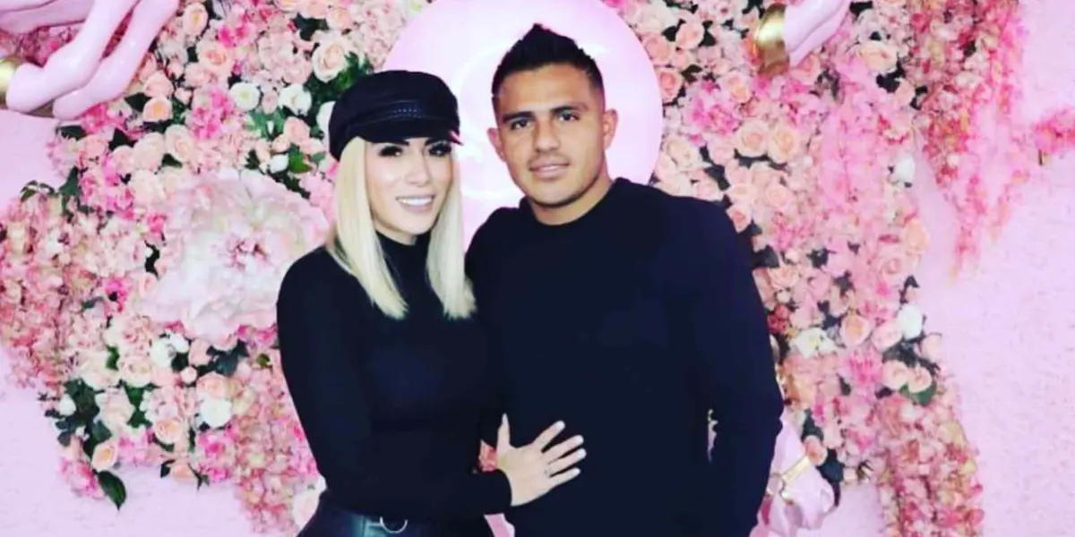 Javier Cortés y su esposa