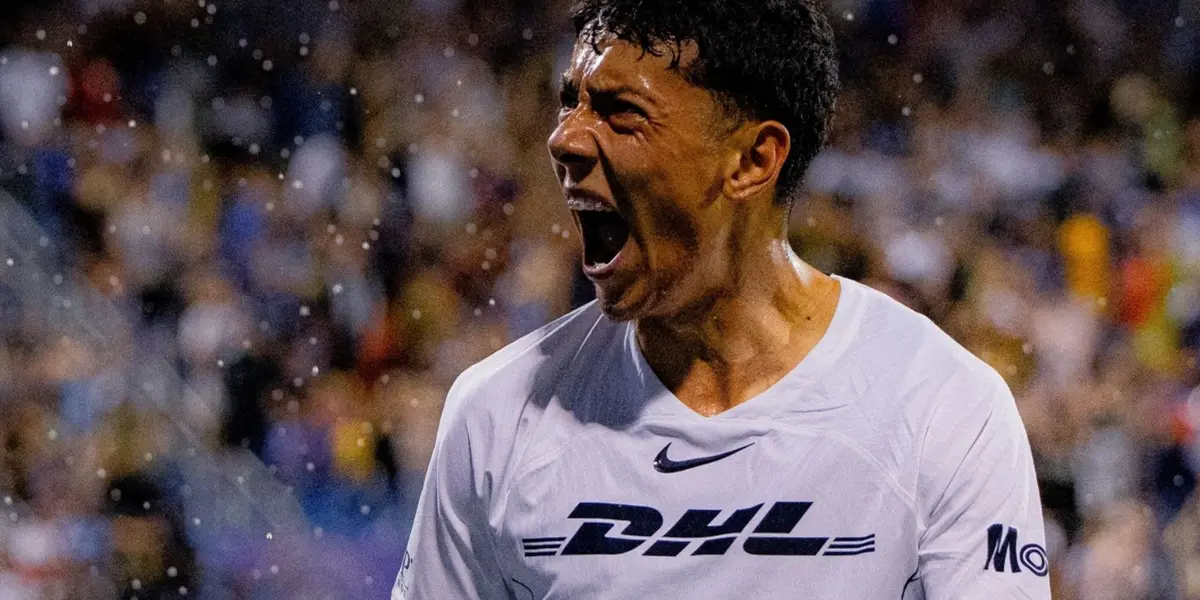 Jorge Ruvalcaba marca gol y festeja con Pumas (Fuente: Mexsports)