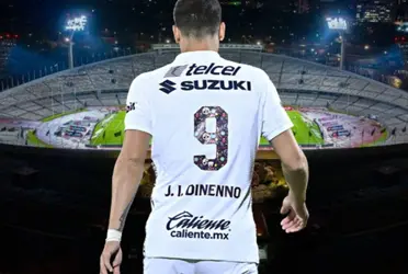 Juan Dinenno acabó su ciclo en Pumas y aunque tuvo un último semestre para el olvido, su amor a Universidad se recordará por siempre