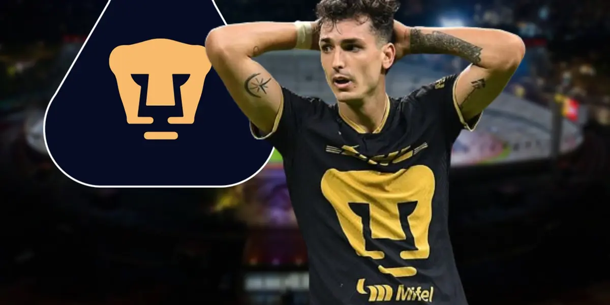 Juan Dinenno con Pumas / Foto: Miguel Potón