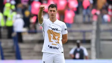 Juan Ignacio Dinenno en Pumas. /@PumasMX