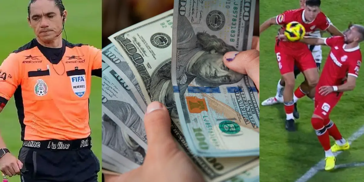 Jugada clara del penal para los Pumas que no fue pitado (Fuente: Marca, Concepto y TUDN)