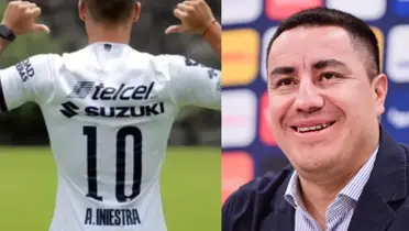 Jugador con la playera 10, a la derecha, Efraín Juárez (Fuente: Pumas e Imago)