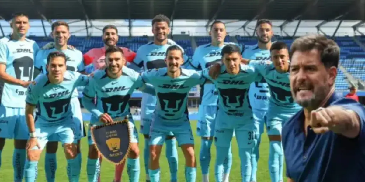 Jugadores de Pumas en un cotejo amistoso (Fuente: Mexsports)