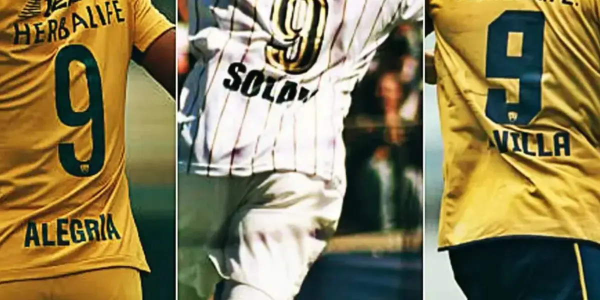 Jugadores de Pumas que usan el dorsal 9 en la Universidad (Fuente: Mexsports)