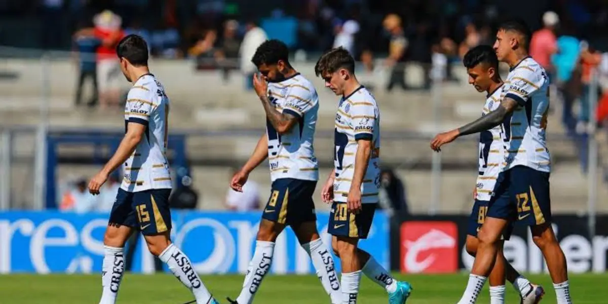 Jugadores de Pumas se lamentan/FOTO: Goal