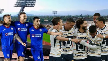Jugadores de Pumas y Cruz azul/FOTO: Mexsport
