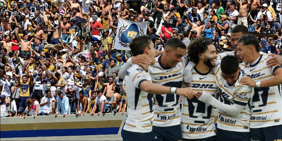 Jugadores de Pumas y la afición/FOTO: Récord
