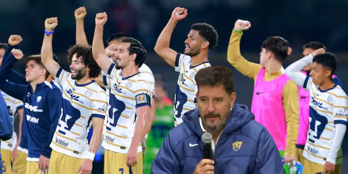 Jugadores de Pumas y Lema/FOTO: Yahoo