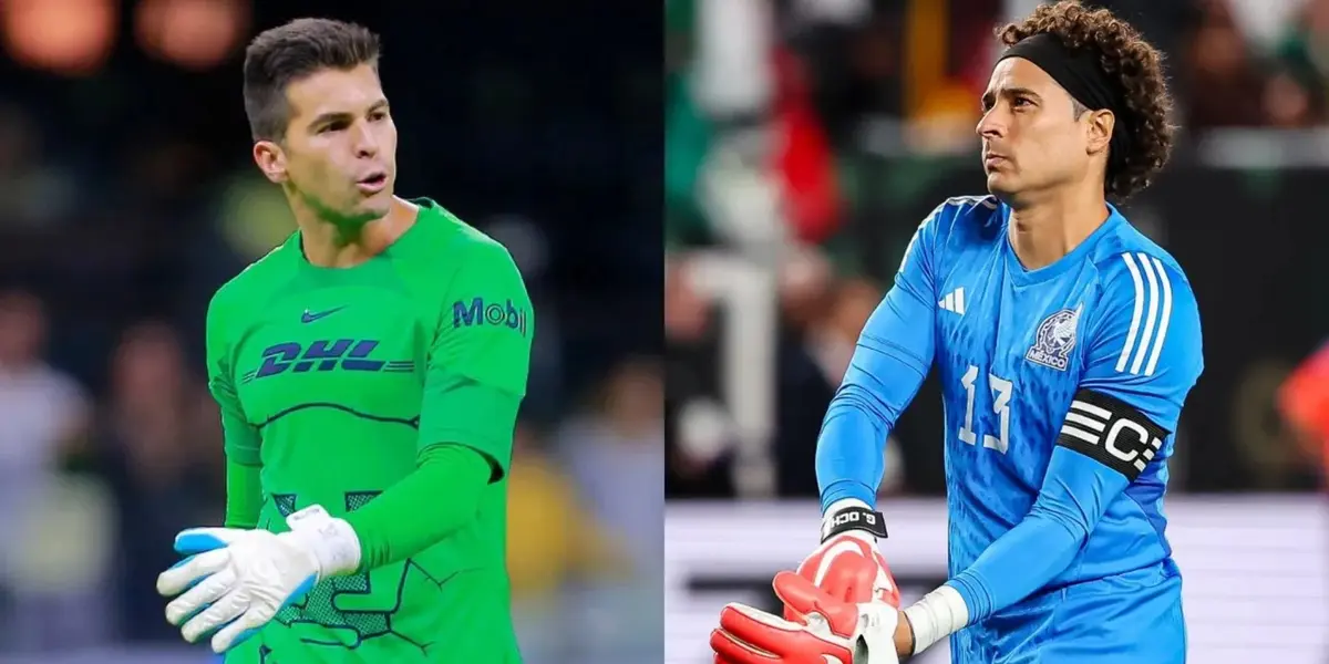 Julio González y Guillermo Ochoa con la Selección Mexicana