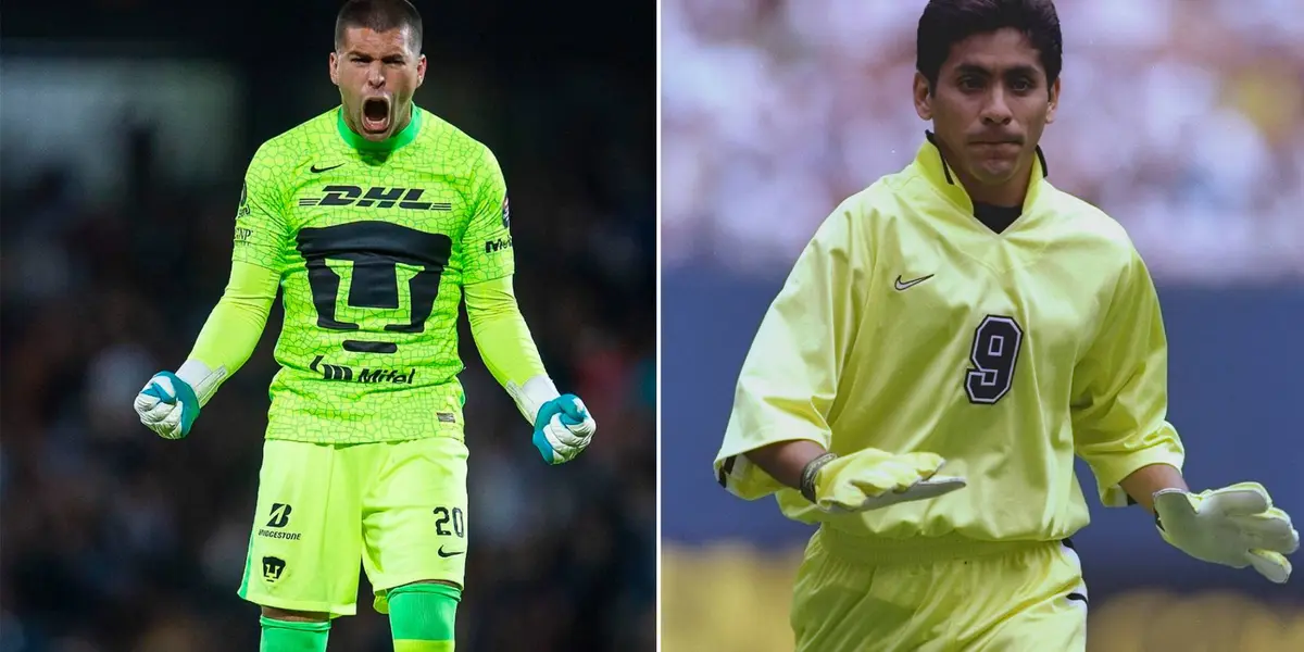 Julio González y Jorge Campos con Pumas