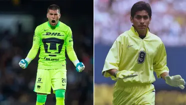 Julio González y Jorge Campos con Pumas