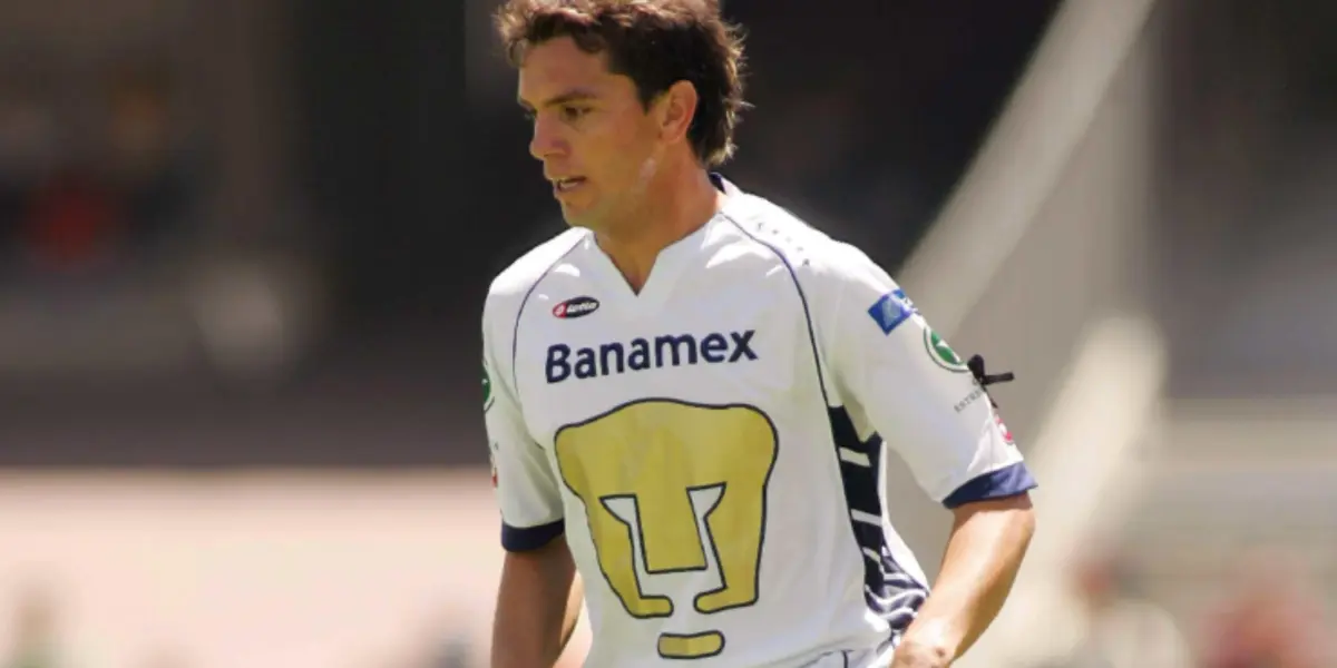Julio Pinheiro jugando con los Pumas (Fuente: Mexsports)