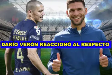 La reacción del histórico Darío Verón al ver que Lisandro Magallán usará su mítico numero 4 en Pumas.