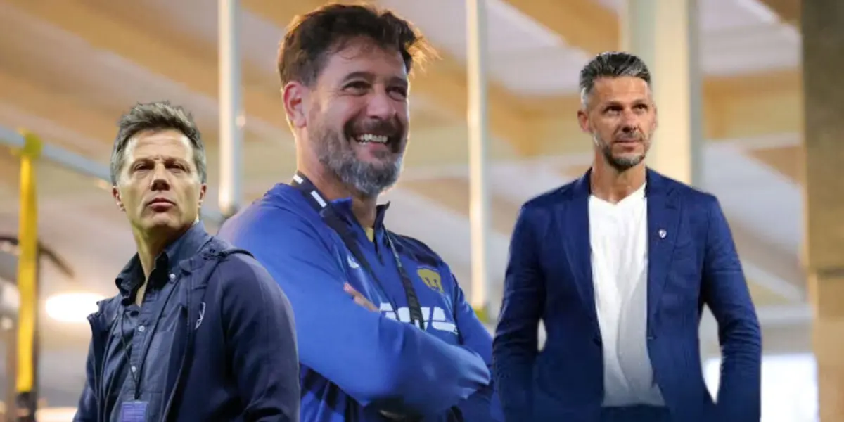 Lema con el Tato y Demichelis/FOTO: ESTO