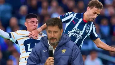 Lema en el Rayados vs Pumas/FOTO: Fútbol Total