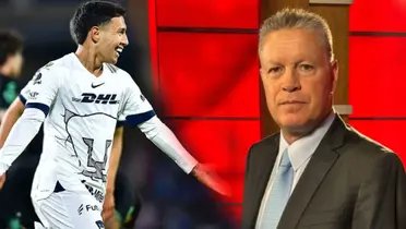 Leo Suárez con Pumas y Ricardo Peláez ESPN | FOTO: Foto ESPN y Mexsport