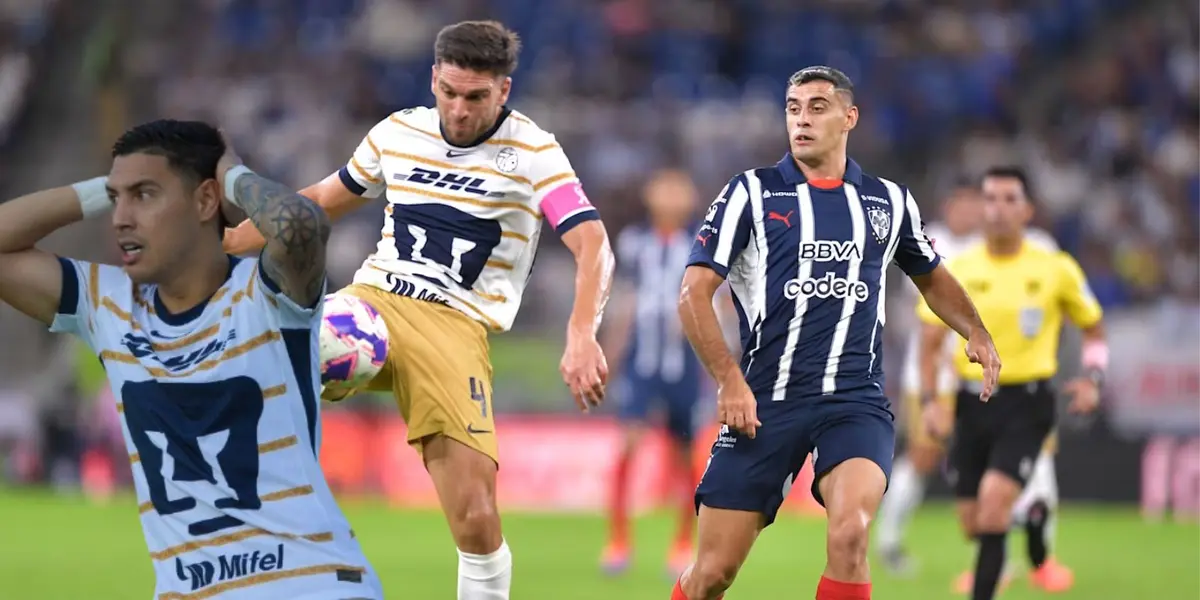 Leo Suárez en el Pumas vs Rayados/FOTO: Futbol Total
