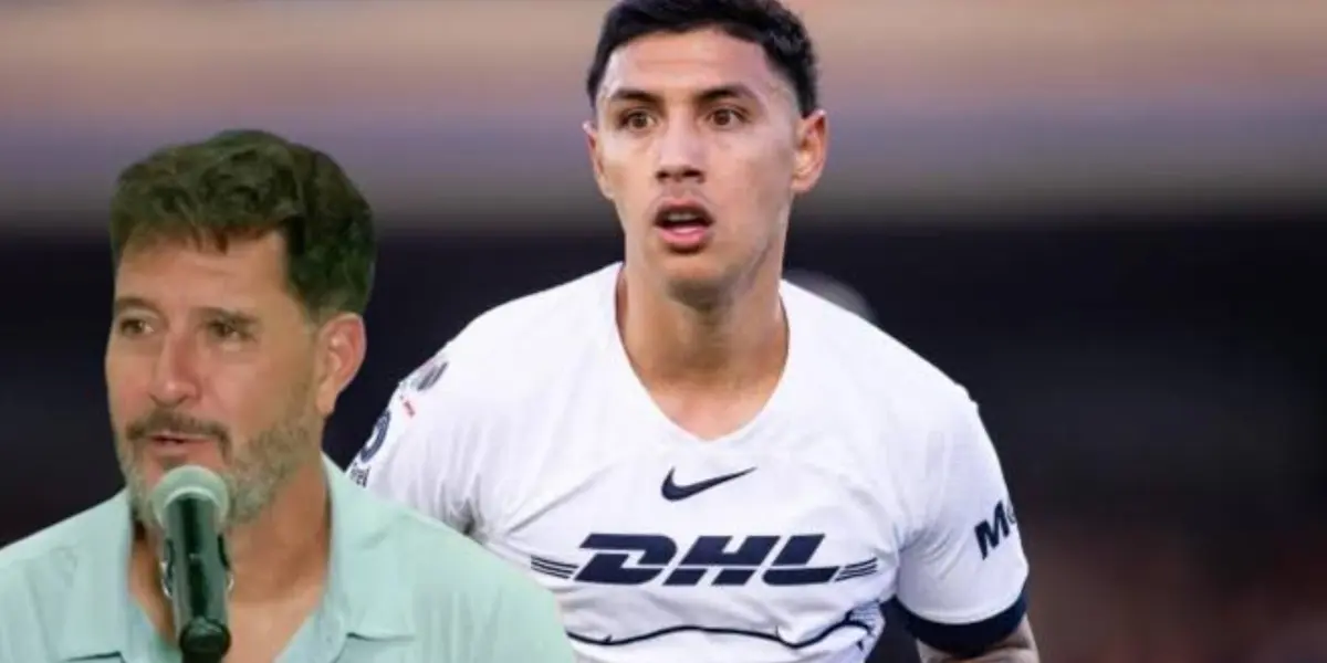 Leo Suárez y Gustavo Lema en Pumas