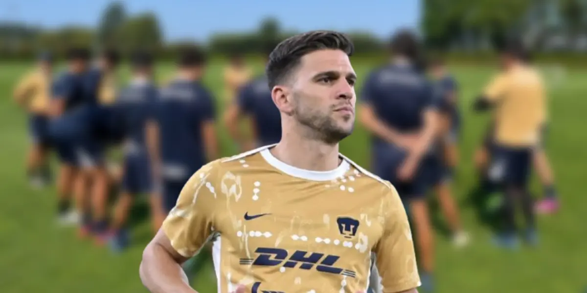 Lisandro Magallán con Pumas / Foto: PumasMX