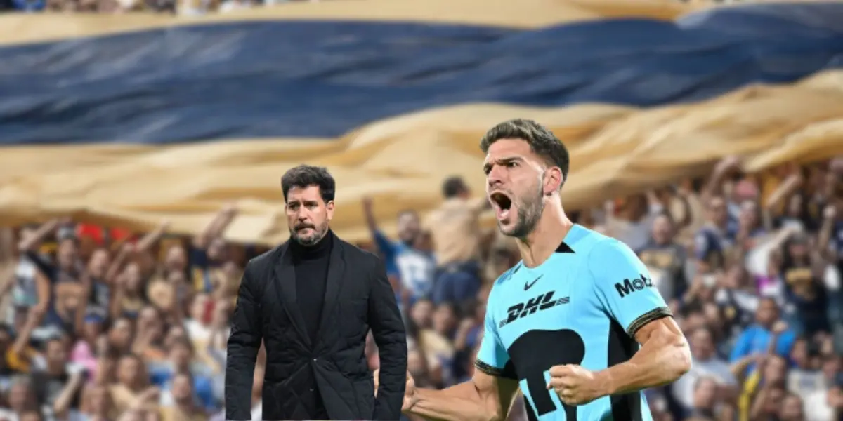 Lisandro Magallán durante un partido de Pumas en la Liga MX