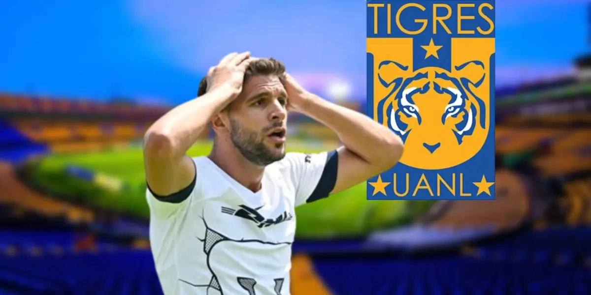 Lisandro Magallán en el Estadio Universitario de Tigres