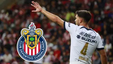 Lisandro Magallán, escudo de Chivas