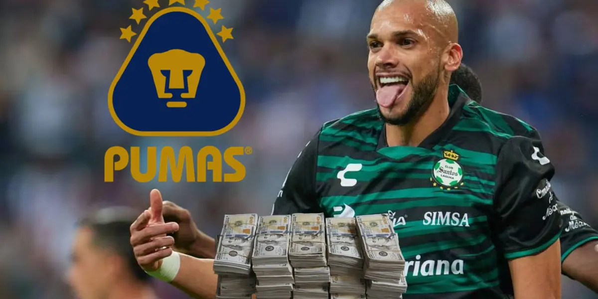 Lo que tendría que pagar Pumas por Matheus Dória en junio