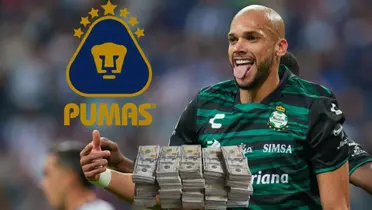 Lo que tendría que pagar Pumas por Matheus Dória en junio