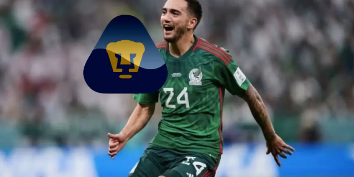 Luis Chávez festeja gol con el combinado de México (Fuente: Mexsports)